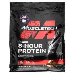 Muscletech 8-hours PROTEIN со вкусом молочного шоколада, 2,09 кг (4,60 фунта)