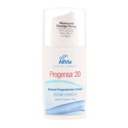 AllVia, Progensa 20, крем с натуральным прогестероном, без запаха, 4 унц. (113,6 г)
