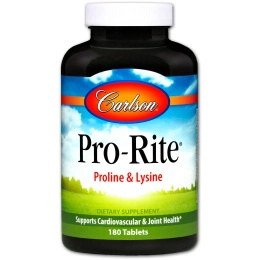 Carlson Labs, Pro•Rite, Пролин и Лизин, 180 таблеток