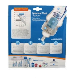 Dr. Brown's, Natural Flow, Wide-Neck, 0 + Months, 3 Pack Bottles, 8 oz (240 ml) Each