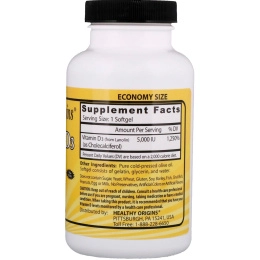 Витамины Д3 Healthy Origins Vitamin D3, 5000 IU, 360 желатиновых капсул