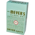 Mrs. Meyers Clean Day, Антистатические салфетки, аромат базилика, 80 шт.