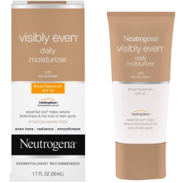 Neutrogena, Видимое выравнивание, ежедневное увлажнение с солнцезащитными свойствами, SPF 30, 1,7 ж. унц (50 мл)