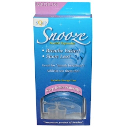 Squip, Snooze, расширители для ноздрей от храпа, средние, 1 пара