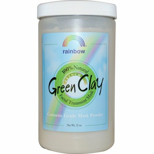 Rainbow Research, Французская зеленая глина в порошке, маска для лица, 32 унции