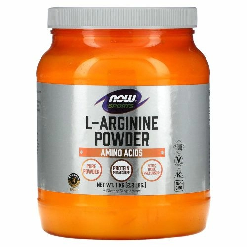 Now Foods, Для спортсменов, Порошок L-аргинина, 1 кг (2,2 фунта)