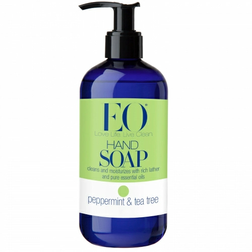 EO Products, Мыло для рук, перечная мята и чайное дерево, 12 жидких унций (360 мл)