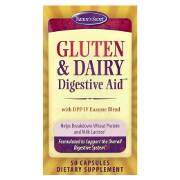 Nature's Secret, Gluten & Dairy Digestive Aid ™, 50 капсул