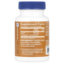 The Vitamin Shoppe, Восстановленный глутатион, 500 мг, 60 растительных капсул