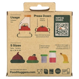 Food Huggers, многоразовые силиконовые консервные банки, 5 шт.