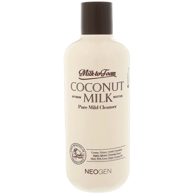 Neogen, Milk to Foam Coconut Milk, Pure Mild Cleanser, 9.9 fl oz (300 ml)