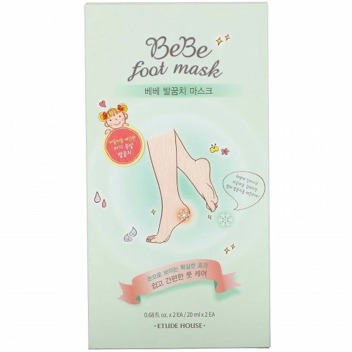 Etude, Bebe Foot Mask, 1 пара (20 ml) каждая