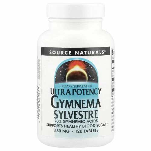 Source Naturals, Ультрамощная джимнема лесная, 550 мг, 120 таблеток