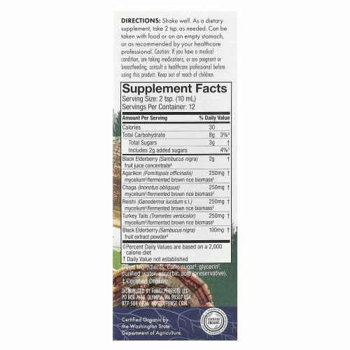 Fungi Perfecti, Сироп из бузины, 120 мл (4 жидк. Унции)