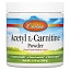Carlson Labs, Ацетилкарнитин, аминокислотный порошок, 3,53 унц. (100 г)
