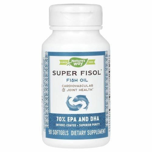 Nature's Way, Super Fisol, рыбий жир, 90 мягких таблеток