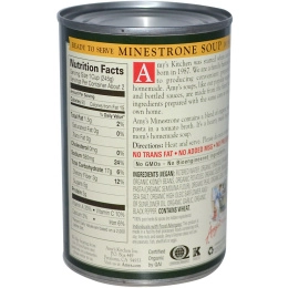 Amy's, Органические супы, овощной с низким содержанием жира, 14,1 унции (400 г)