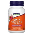 NOW MK-7 Vitamin K-2 100 mcg, 60 вегетарианских капсул