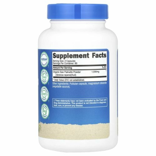 Nutricost, сереноя, 1000 мг, 120 капсул (500 мг в 1 капсуле)