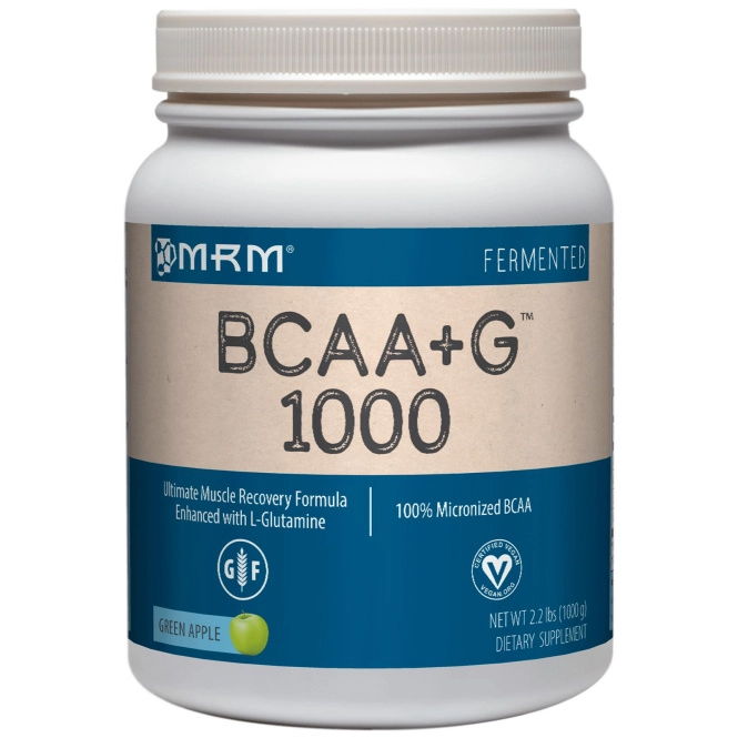 MRM, BCAA+G 1000, зеленое яблоко, 2,2 фунта (1000 г)