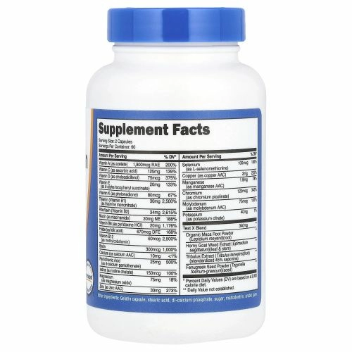 Nutricost, Мультивитамины для мужчин, 120 капсул