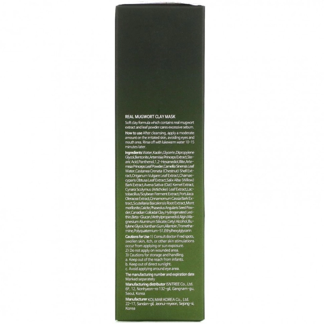 Isntree, Маска из натуральной полыни, 100 мл (3,38 жидк. Унции)