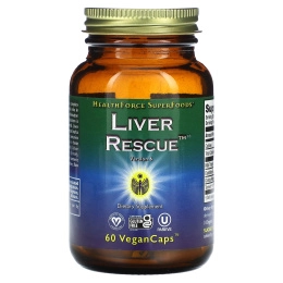 HealthForce Superfoods, Liver Rescue, версия 6, 60 веганских капсул