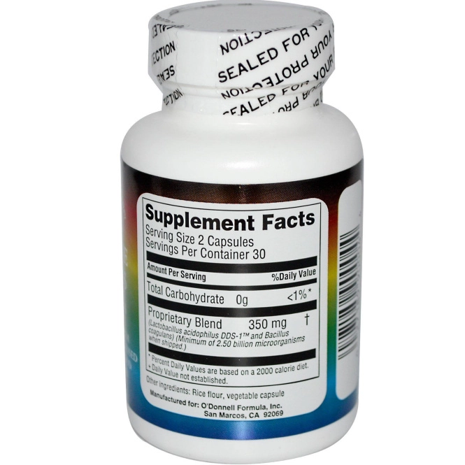 O'Donnell Formulas, Совершенный ацидофилус, 350 мг, 60 капсул