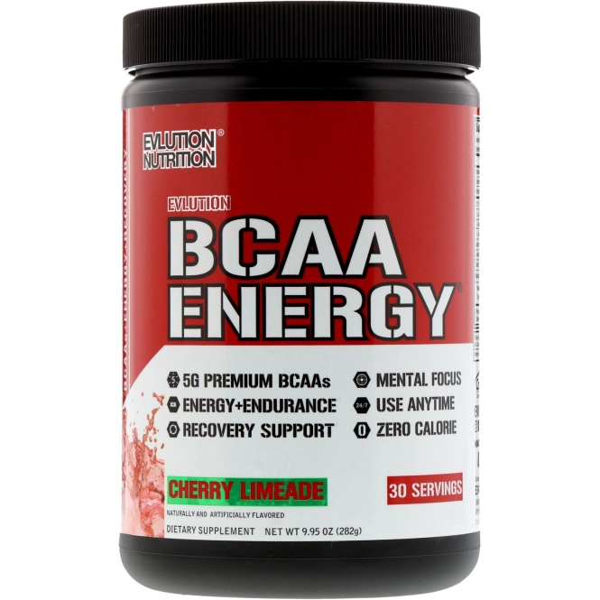 EVLution Nutrition, BCAA Energy, Напиток из Лаймового Сока с Вишней, 9,9 унций (282 г)