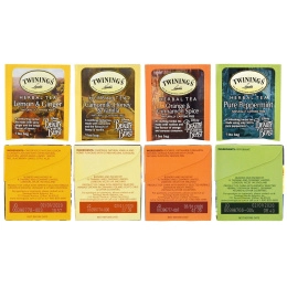 Twinings, Набор травяных чаев, специальная серия, Красавица и Чудовище, 4 коробки по 20 пакетиков