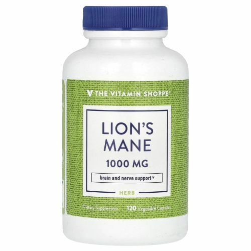 The Vitamin Shoppe, ежовик гребенчатый, 1000 мг, 120 растительных капсул (500 мг в 1 капсуле)