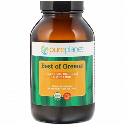 Pure Planet, Органический, Best of Greens, 150 г