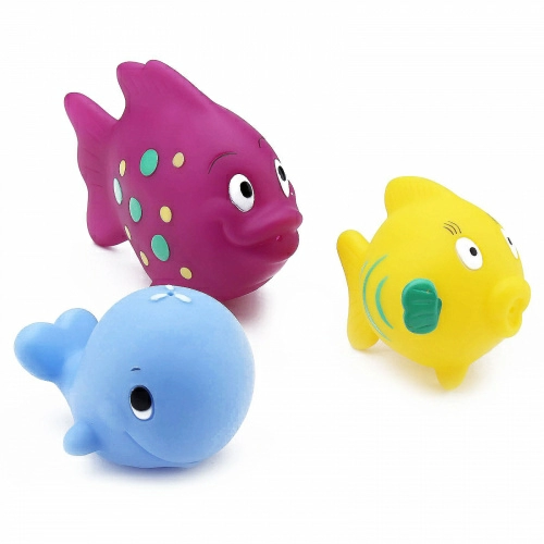 Nuby, Игрушечные рыбки для ванной, 6+м, 3 шт.