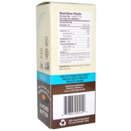 Barney Butter, Чистое миндальное масло, упаковки перекусов на ходу, Smooth, 6 пакетиков, 0,6 унц. (17 г) каждый