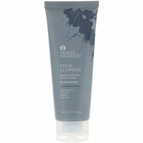 Pangea Organics, Очищающее средство для лица, Египетская календула и апельсин-королек, 4 ж. унц.(118 мл)