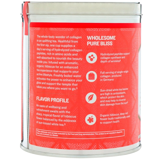 ReserveAge Nutrition, Collagen Beautea, White Tea + Hibiscus Flavor, 48 Tea Bags