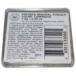 Honeybee Gardens, Прессованная минеральная пудра, люминесцентный оттенок, 7.5 г
