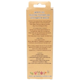 Jack n' Jill, Силиконовая зубная щетка, С защитным экраном, Этап 2, 1 зубная щетка и экран