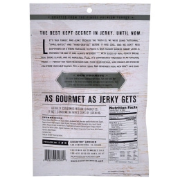 Country Archer Jerky, Абсолютно натуральная вяленая говядина, с запахом дыма, 2,75 унц. (78 г)