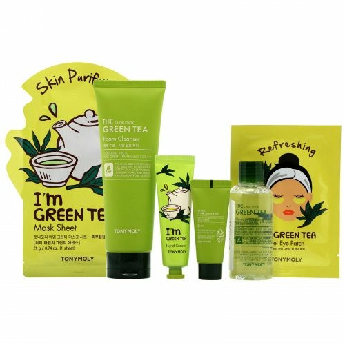 Tony Moly, Hydration Heroes, Green Tea Set, 8 Piece Set