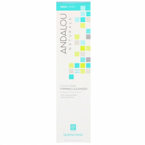 Andalou Naturals, Очищающее и укрепляющее кожу средство с кокосовым молоком, восстановление кожи, 5,5 ж. унц. (163 мл)