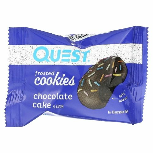 Quest Nutrition, Глазированное печенье Шоколадный торт 8 шт
