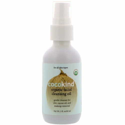 Cocokind, Органическое масло кокоса &  жожоба, 4 унции (118 мл)