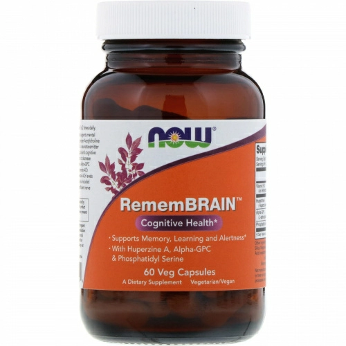 Now Foods, RememBrain, 60 Veg Capsules