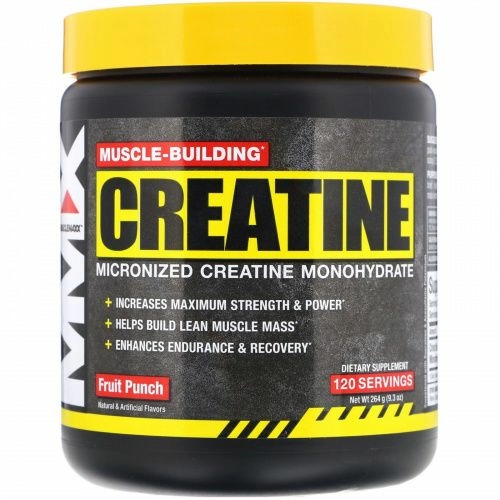 MuscleMaxx, Muscle-Building Creatine, Fruit Punch, 9.3 oz (264 g)