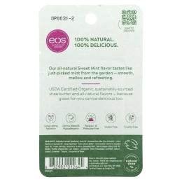 EOS, Бальзам для губ, сладкая мята, 2 шт., .14 унции(4 г) каждый