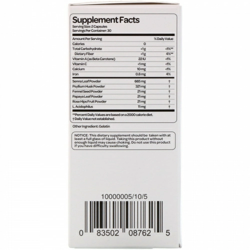Health Plus, Super Colon Cleanse, 530 мг, 60 капсул