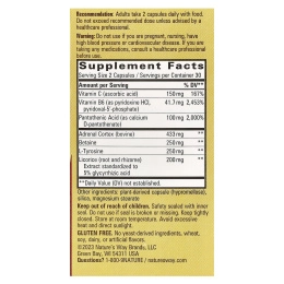 Nature's Way, От усталости - к отличному состоянию! Для борьбы с надпочечным стрессом, 60 капсул