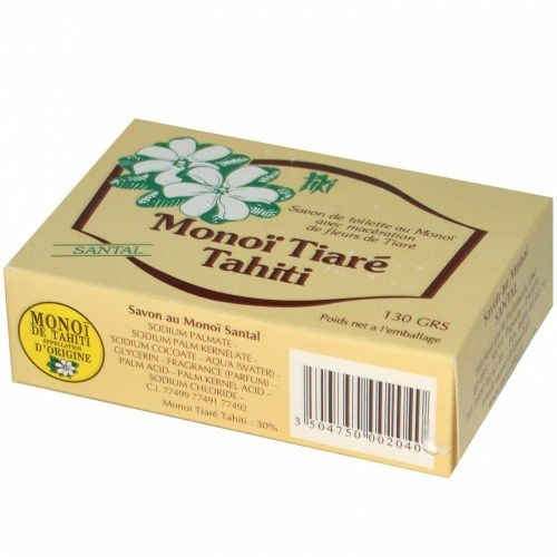 Monoi Tiare Tahiti, Мыло с кокосовым маслом, аромат сандала, 130 г