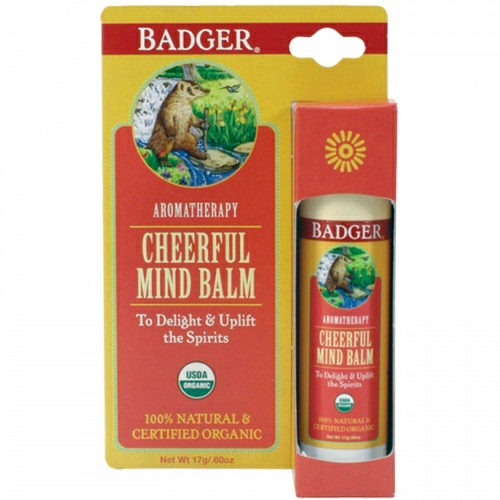 Badger Company, Бодрящий бальзам, со сладким апельсином и мятой, 0,60 унции (17 г)